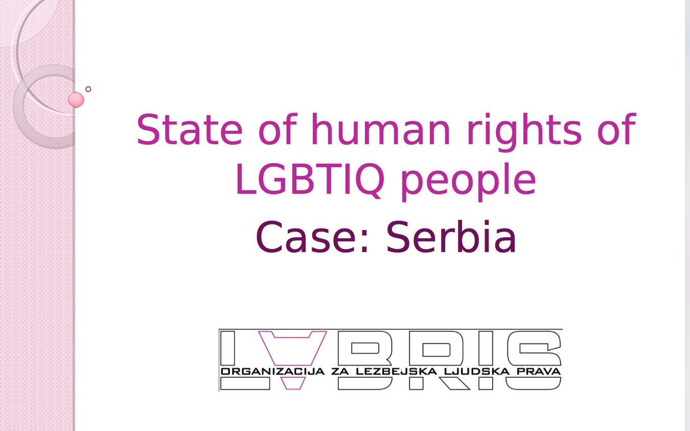 ERA - Publication - State of human rights of LGBTIQ people. Case: Serbia
