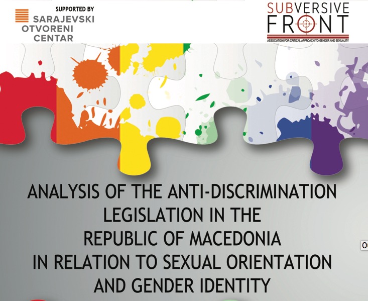 ERA - Publication - Analysis of Anti-Discrimination Legislation in Macedonia in Relation to Sexual Orientation and Gender Identity